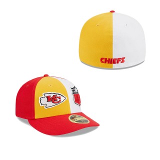 Kansas City Chiefs Gold Red 2023 Sideline Low Profile 59FIFTY Fitted Hat