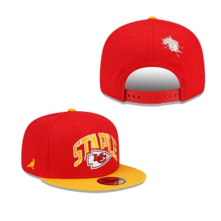 Men's Kansas City Chiefs Red Gold NFL x Staple Collection 9FIFTY Snapback Adjustable Hat
