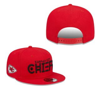 Kansas City Chiefs Red Word 9FIFTY Snapback Hat