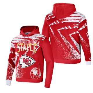 Men's Kansas City Chiefs NFL x Staple Red All Over Print Pullover Hoodie