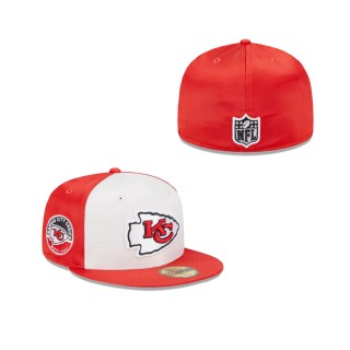 Kansas City Chiefs Throwback Satin Fitted Hat