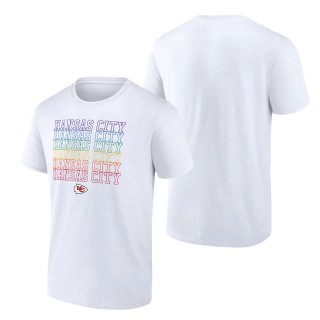 Men's Kansas City Chiefs Fanatics Branded White City Pride Logo T-Shirt