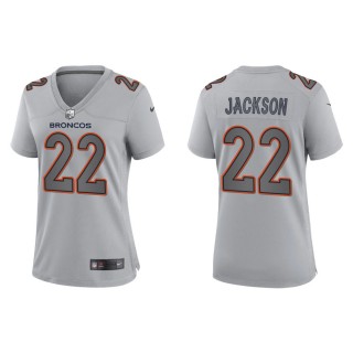 Kareem Jackson Women's Denver Broncos Gray Atmosphere Fashion Game Jersey