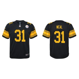 Youth Steelers Keanu Neal Black Alternate Game Jersey