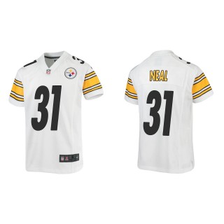Youth Steelers Keanu Neal White Game Jersey