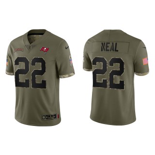 Keanu Neal Tampa Bay Buccaneers Olive 2022 Salute To Service Limited Jersey