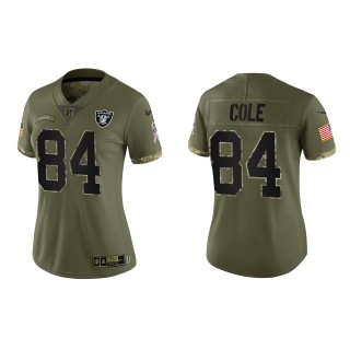 Keelan Cole Women's Las Vegas Raiders Olive 2022 Salute To Service Limited Jersey