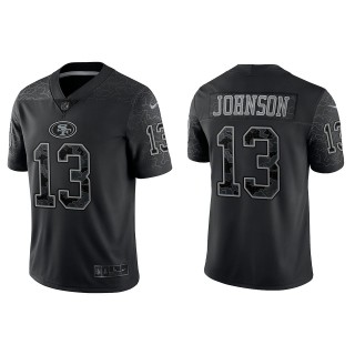 KeeSean Johnson San Francisco 49ers Black Reflective Limited Jersey