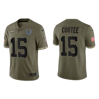 Keke Coutee Indianapolis Colts Olive 2022 Salute To Service Limited Jersey