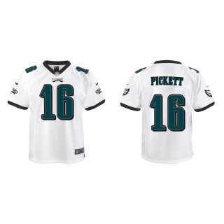 Youth Kenny Pickett Eagles White Game Jersey