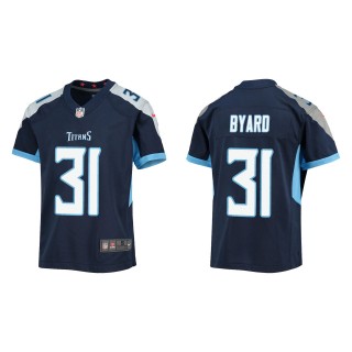 Kevin Byard Youth Tennessee Titans Navy Game Jersey