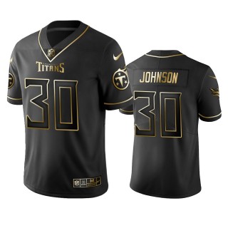 Kevin Johnson Titans Black Golden Edition Vapor Limited Jersey