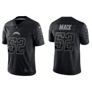 Khalil Mack Los Angeles Chargers Black Reflective Limited Jersey