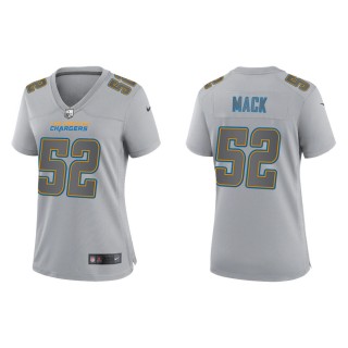 Khalil Mack Women's Los Angeles Chargers Gray Atmosphere Fashion Game Jersey