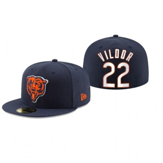 Chicago Bears Kindle Vildor Navy Omaha 59FIFTY Fitted Hat