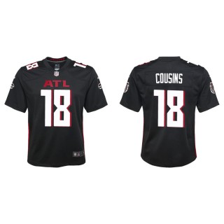 Youth Kirk Cousins Falcons Black Game Jersey