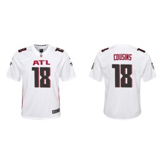 Youth Kirk Cousins Falcons White Game Jersey