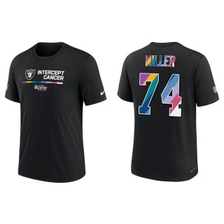 Kolton Miller Las Vegas Raiders Black 2022 NFL Crucial Catch Performance T-Shirt