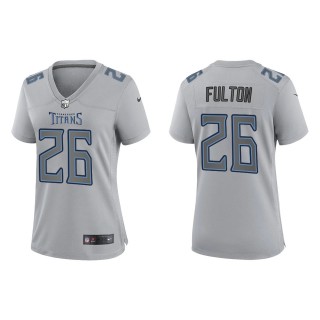 Kristian Fulton Women's Tennessee Titans Gray Atmosphere Fashion Game Jersey