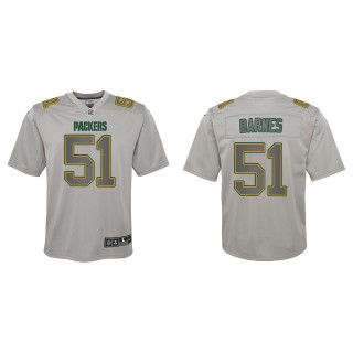 Krys Barnes Youth Green Bay Packers Gray Atmosphere Game Jersey