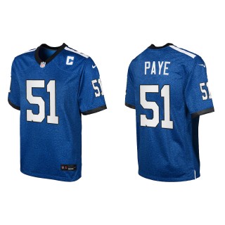 Kwity Paye Youth Indianapolis Colts Royal Indiana Nights Game Jersey