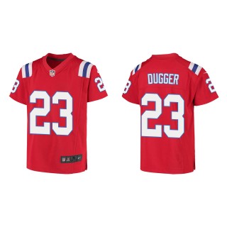 Kyle Dugger Youth New England Patriots Red Game Jersey