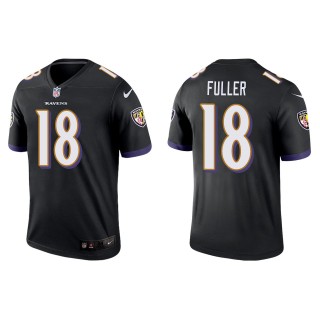 Men's Baltimore Ravens Kyle Fuller Black Legend Jersey
