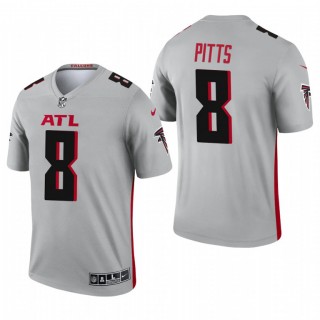 Atlanta Falcons #8 Kyle Pitts Silver 2021 Inverted Legend Jersey