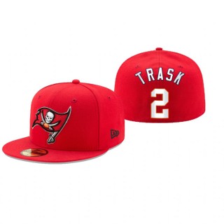 Tampa Bay Buccaneers Kyle Trask Red Omaha 59FIFTY Fitted Hat