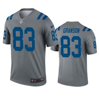 Indianapolis Colts Kylen Granson Gray Inverted Legend Jersey
