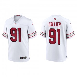 L.J. Collier White Game Jersey