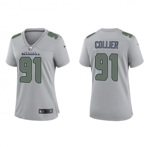 L.J. Collier Women's Seattle Seahawks Gray Atmosphere Fashion Game Jersey