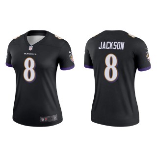 Lamar Jackson Women's Baltimore Ravens Black Legend Jersey