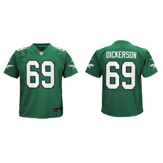 Landon Dickerson Youth Eagles Kelly Green Alternate Game Jersey