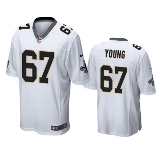 New Orleans Saints Landon Young White Game Jersey
