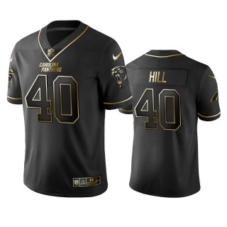 Panthers Lano Hill Black Golden Edition Vapor Limited Jersey