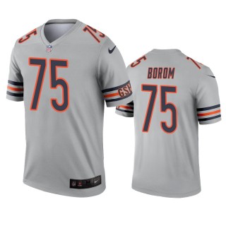 Chicago Bears Larry Borom Silver Inverted Legend Jersey