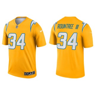 Men's Los Angeles Chargers Larry Rountree III Gold Inverted Legend Jersey