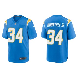 Men's Los Angeles Chargers Larry Rountree III Powder Blue Game Jersey
