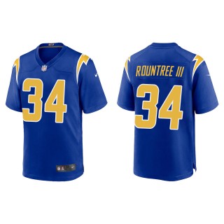 Men's Los Angeles Chargers Larry Rountree III Royal Alternate Game Jersey