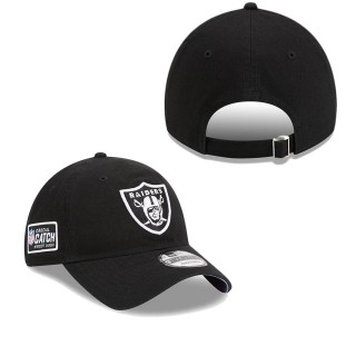 Las Vegas Raiders Black 2023 NFL Crucial Catch Adjustable Hat