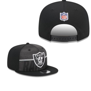 Men's Las Vegas Raiders Black 2023 NFL Training Camp 9FIFTY Snapback Hat