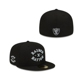 Las Vegas Raiders Born X Raised 59FIFTY Fitted Hat
