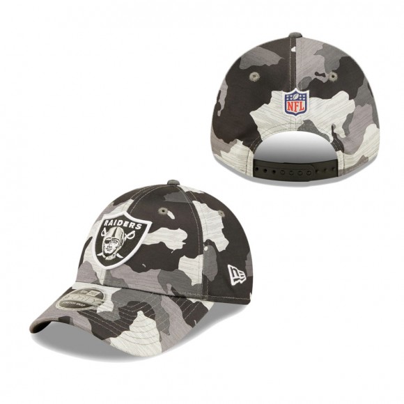 Men's Las Vegas Raiders Camo 2022 NFL Training Camp Official 9FORTY Adjustable Hat