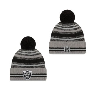 Las Vegas Raiders Cold Weather Gray Sport Knit Hat