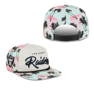 Las Vegas Raiders Khaki Retro Beachin 9FIFTY Snapback Hat