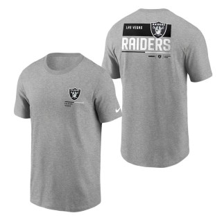 Men's Las Vegas Raiders Silver Team Incline T-Shirt