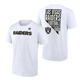 Men's Las Vegas Raiders Fanatics Branded White Hot Shot T-Shirt