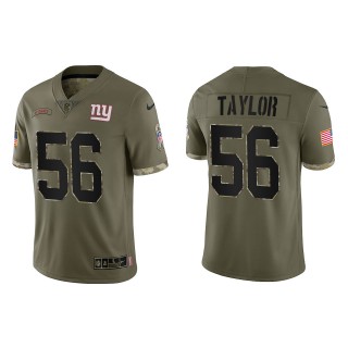 Lawrence Taylor New York Giants Olive 2022 Salute To Service Limited Jersey