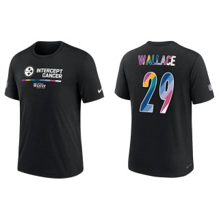 Levi Wallace Pittsburgh Steelers Black 2022 NFL Crucial Catch Performance T-Shirt
